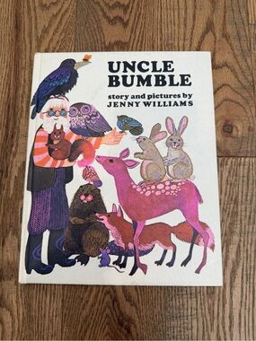 Vintage 1970 Uncle Bumble Hardcover Book Jenny Williams First Edition